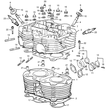 CYLINDER + CYLINDER HEAD
