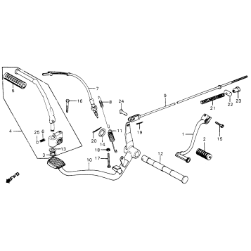 PEDAL + KICK STARTER ARM