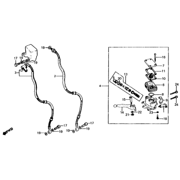 FRONT BRAKE MASTER CYLINDER 80