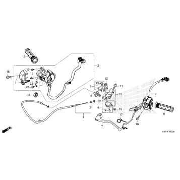 HANDLE LEVER@SWITCH@CABLE