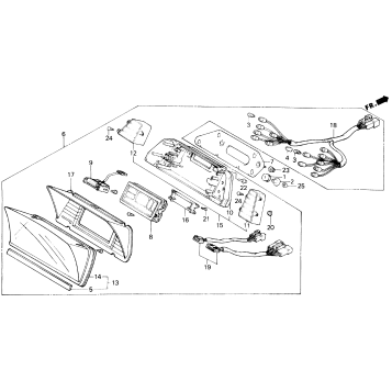 A/ SE-ISPEEDOMETER + TACHOMETER 86-87