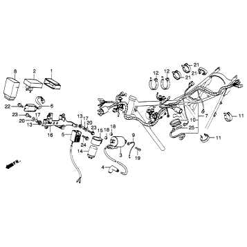 WIRE HARNESS + COIL 82-83