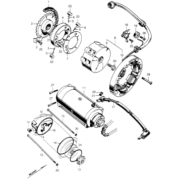 ALTERNATOR + STARTER MOTOR