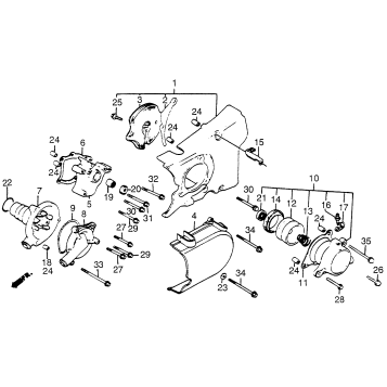 LEFT CRANKCASE COVER