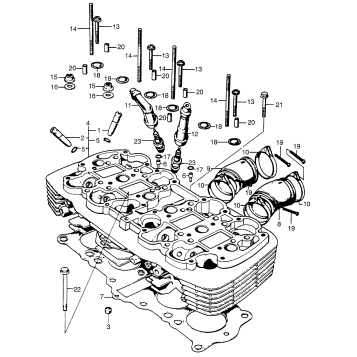 CYLINDER HEAD + INSULATOR
