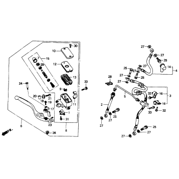 FRONT BRAKE MASTER CYLINDER 1100A