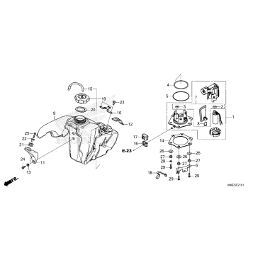 FUEL TANK (CRF450RX)
