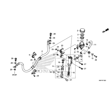 REAR BRAKE MASTER        CYLINDER (1)