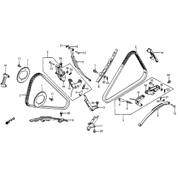 CAM CHAIN + TENSIONER