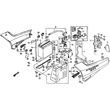 SIDE COVER + BATTERY