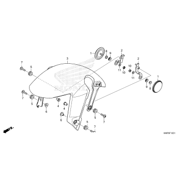 FRONT FENDER             (CB500FA'22/'23)