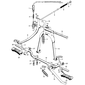 CL/100/SMAIN STAND + STEP BAR K2