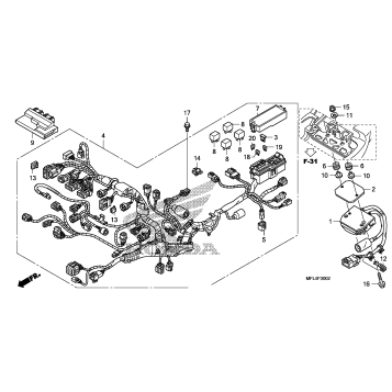 WIRE HARNESS (CBR1000RA)