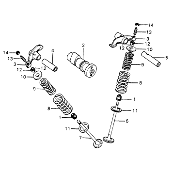CAMSHAFT + VALVE