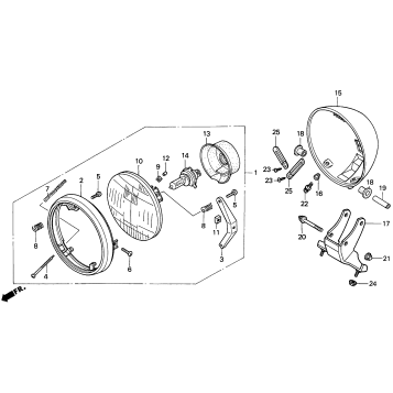 VT1100C HEADLIGHT 97