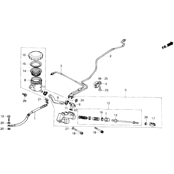 REAR BRAKE MASTER CYLINDER