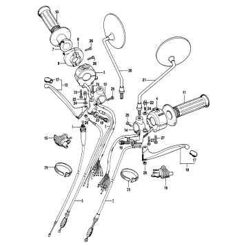 HANDLE SWITCH + CABLE K1-76