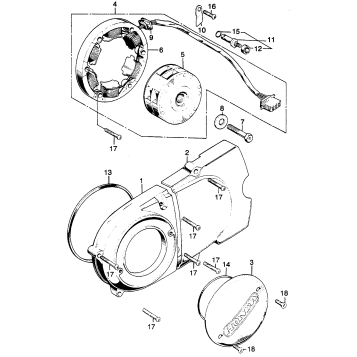 LEFT CRANKCASE COVER +