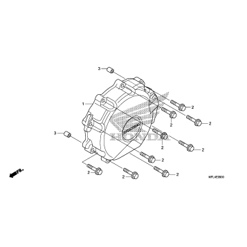 ALTERNATOR COVER         (CBR1000RR)