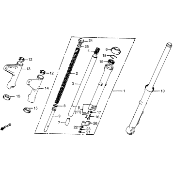 CM400T/AFRONT FENDER 79-80