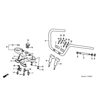 HANDLEBAR + TOP BRIDGE