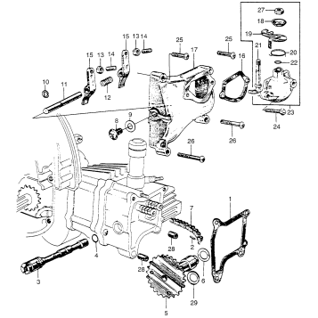 CYLINDER HEAD COVER + CAMSHAFT