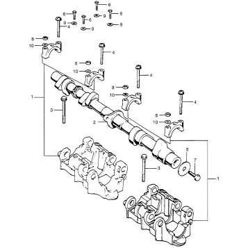 CAMSHAFT + CAMSHAFT HOLDER