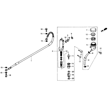 REAR BRAKE MASTER CYLINDER