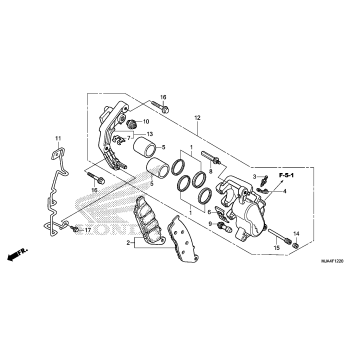 FRONT BRAKE CALIPER (3)