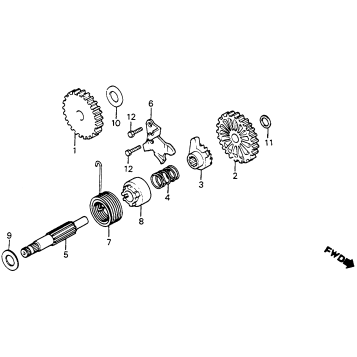KICK STARTER SPINDLE 80-81