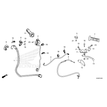 HANDLE LEVER@SWITCH@CABLE