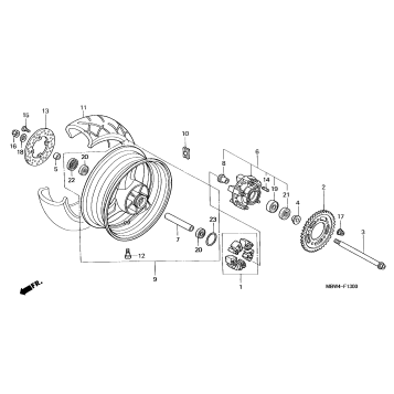 REAR WHEEL ('99-'00)