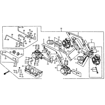 CARBURETOR ASSY. + CARBURETOR LINK
