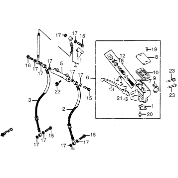 FRONT BRAKE MASTER CYL.