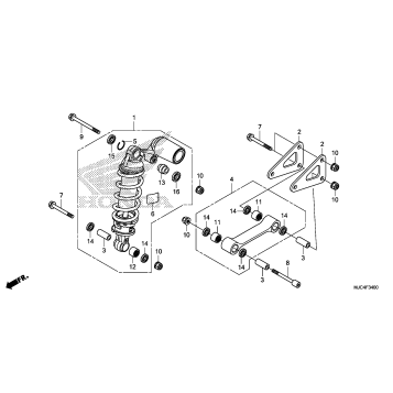 REAR SHOCK ABSORBER      (CBR600RR)