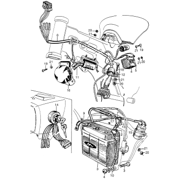 WIRE HARNESS + BATTERY