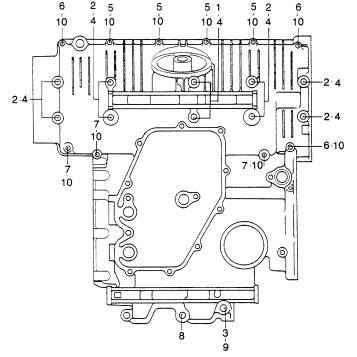 BOLT + WASHER (LOWER CRANKCASE)