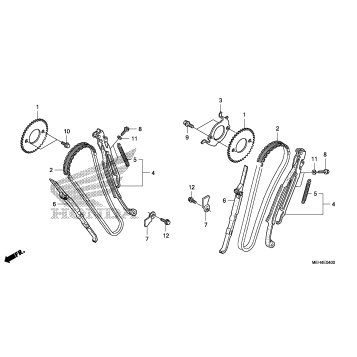 CAM CHAIN + TENSIONER