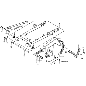 SWINGARM + CHAIN CASE