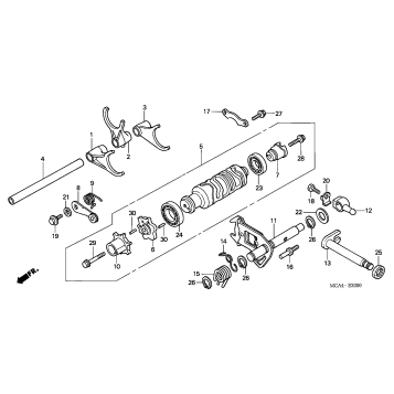 SHIFT DRUM + SHIFT FORK