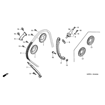 CAM CHAIN + TENSIONER