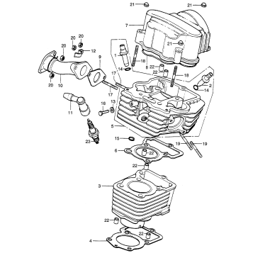 CYLINDER + CYLINDER HEAD