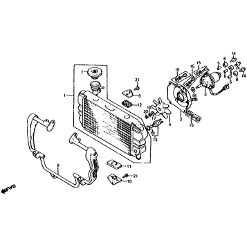 RADIATOR + COOLING FAN