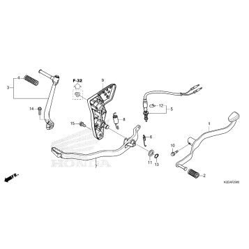 PEDAL@KICK STARTER ARM