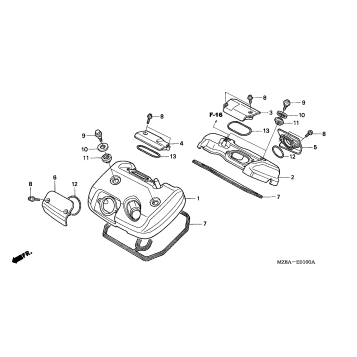CYLINDER HEAD COVER ('02/'03/'04'05-A/CM)