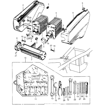 CL175 AIR CLEANER + TOOL