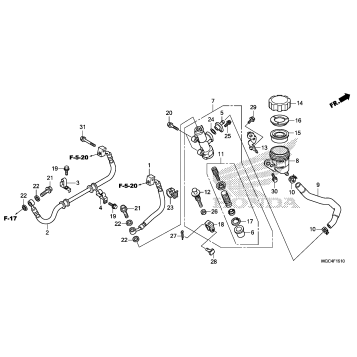 REAR BRAKE MASTER        CYLINDER (2)