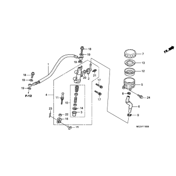 REAR BRAKE MASTER CYLINDER