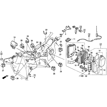 GL1500I WIRE HARNESS