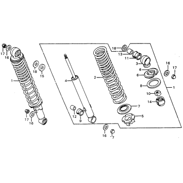 REAR SHOCK ABSORBER 77-78